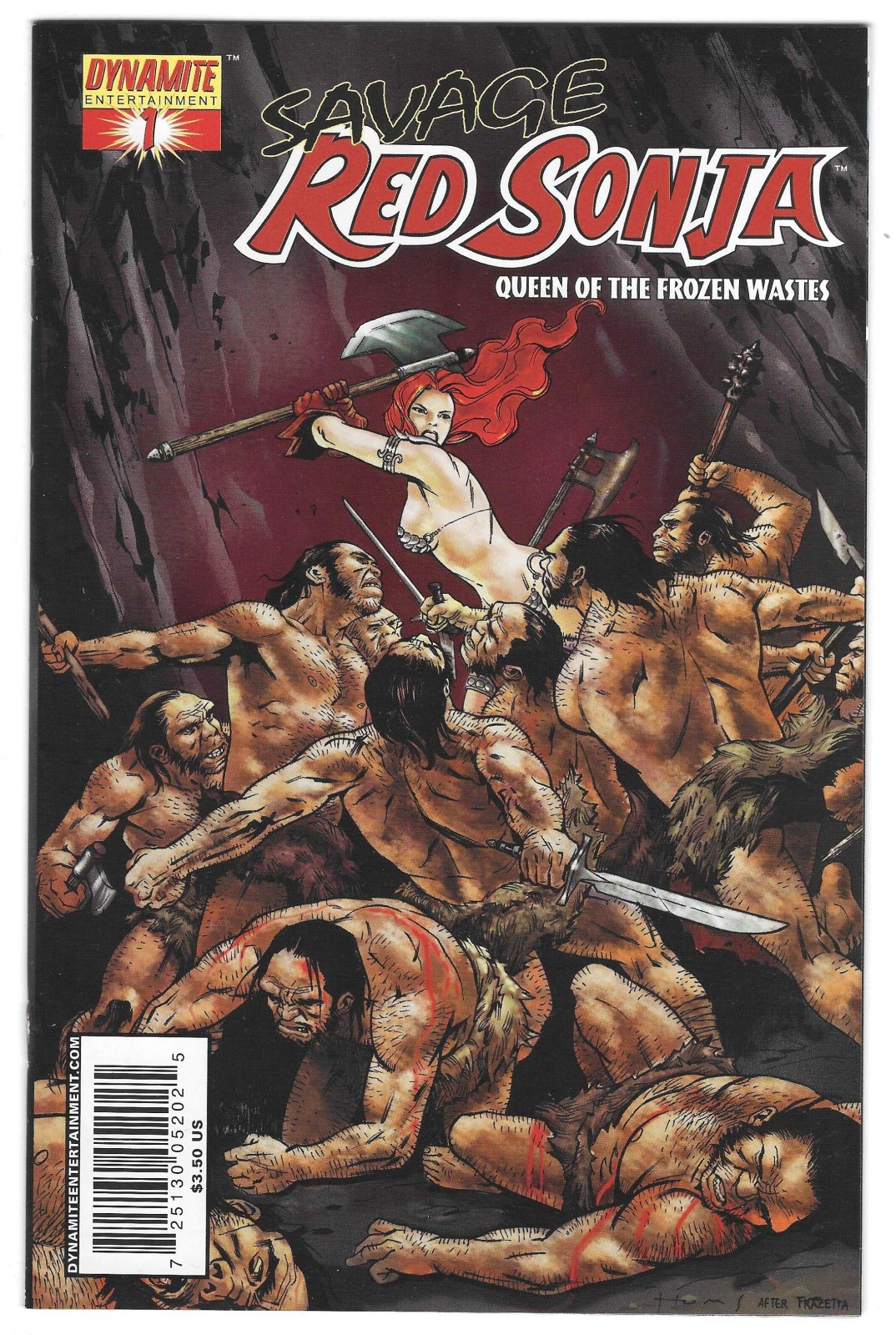 Savage Red Sonja Queen of the Frozen Wastes #1-4 Variant Set Dynamite Comics NM+