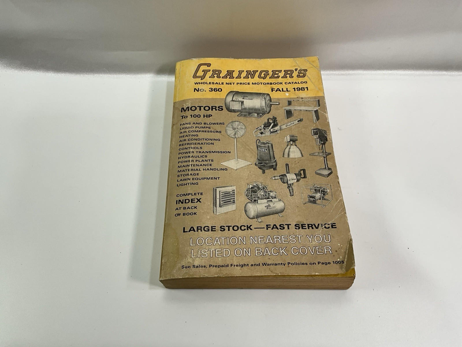1981 Grainger Motorbook Catalog No 360 Fall Edition Dayton Tools Industrial