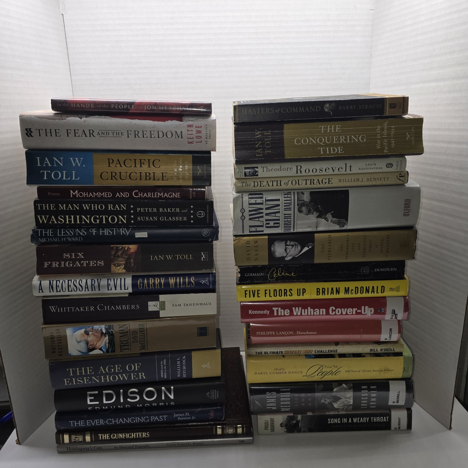 29 Biography Historical Events/Figures Book Lot WWII Presidents Roosevelt