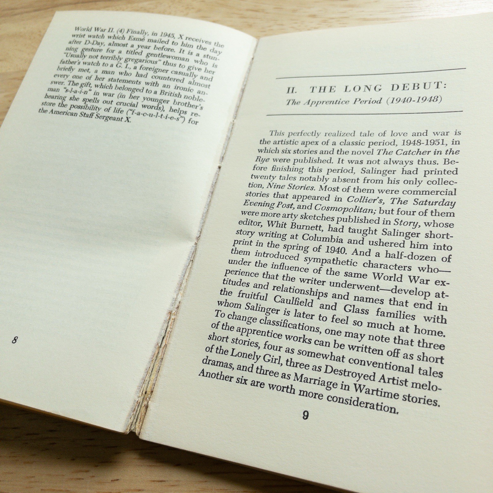 The Catcher in the Rye Barron’s Studies & The Fiction of J.D. Salinger 1964 Lot