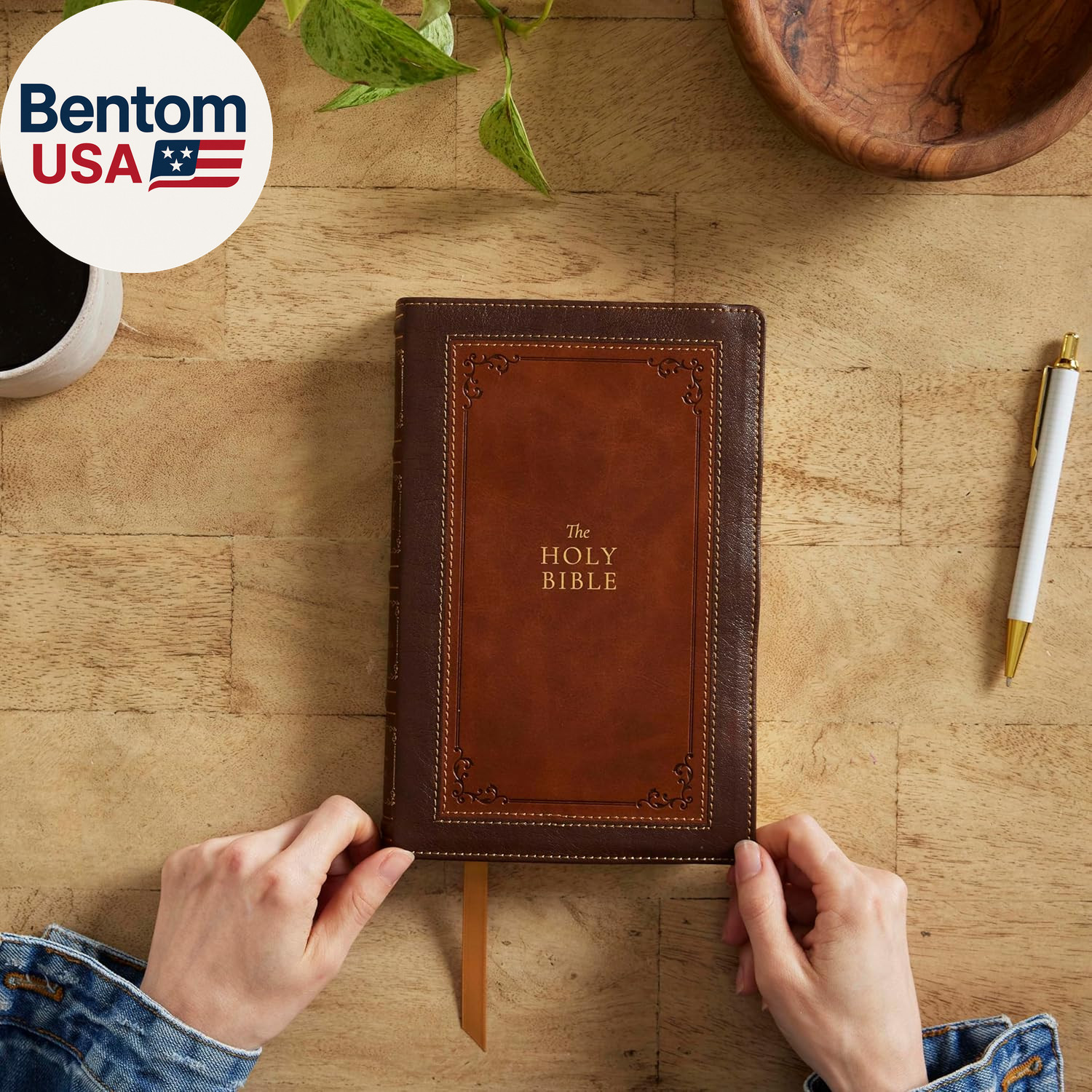 1611 KJV with Apocrypha, Brown Leathersoft: Holy Bible