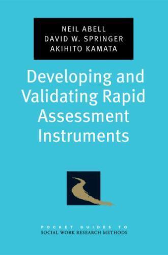 Pocket Guide to Social Work Research Methods Ser.: Developing and Validating …