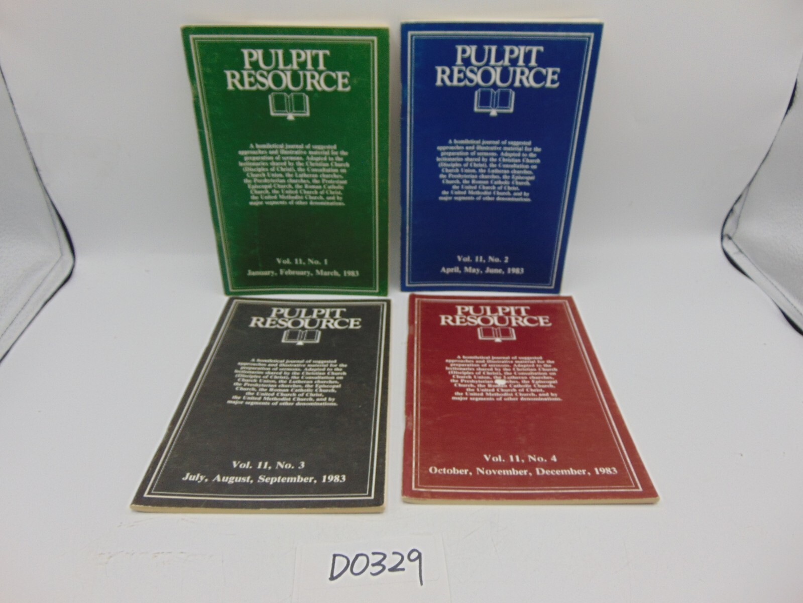 Pulpit Resourch Homiletical Journal Booklet Lot of 4 Set 1982 Religous Studies
