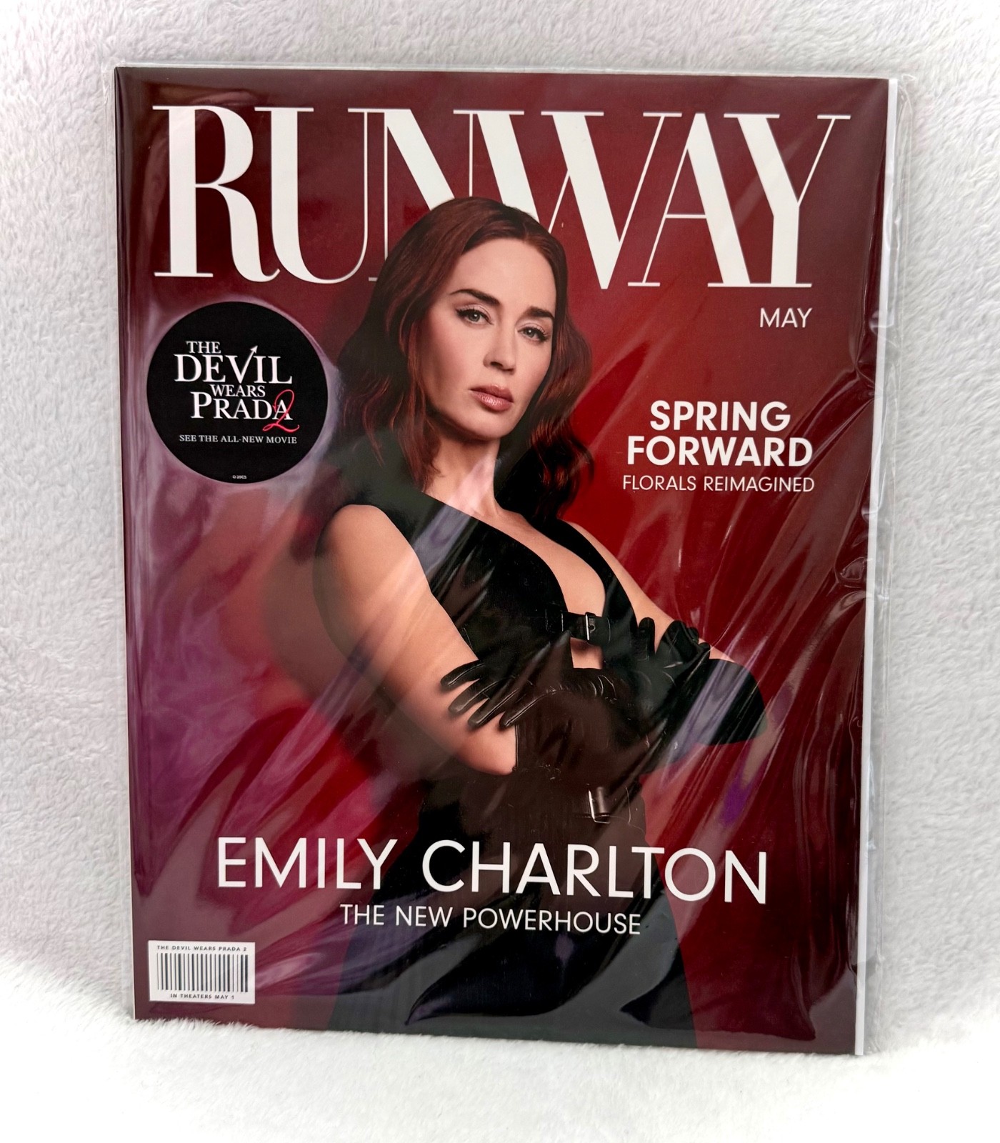 RUNWAY MAGAZINE “DEVIL WEARS PRADA 2” EMILY CHARLTON NEW SEALED FREE SHIPPING