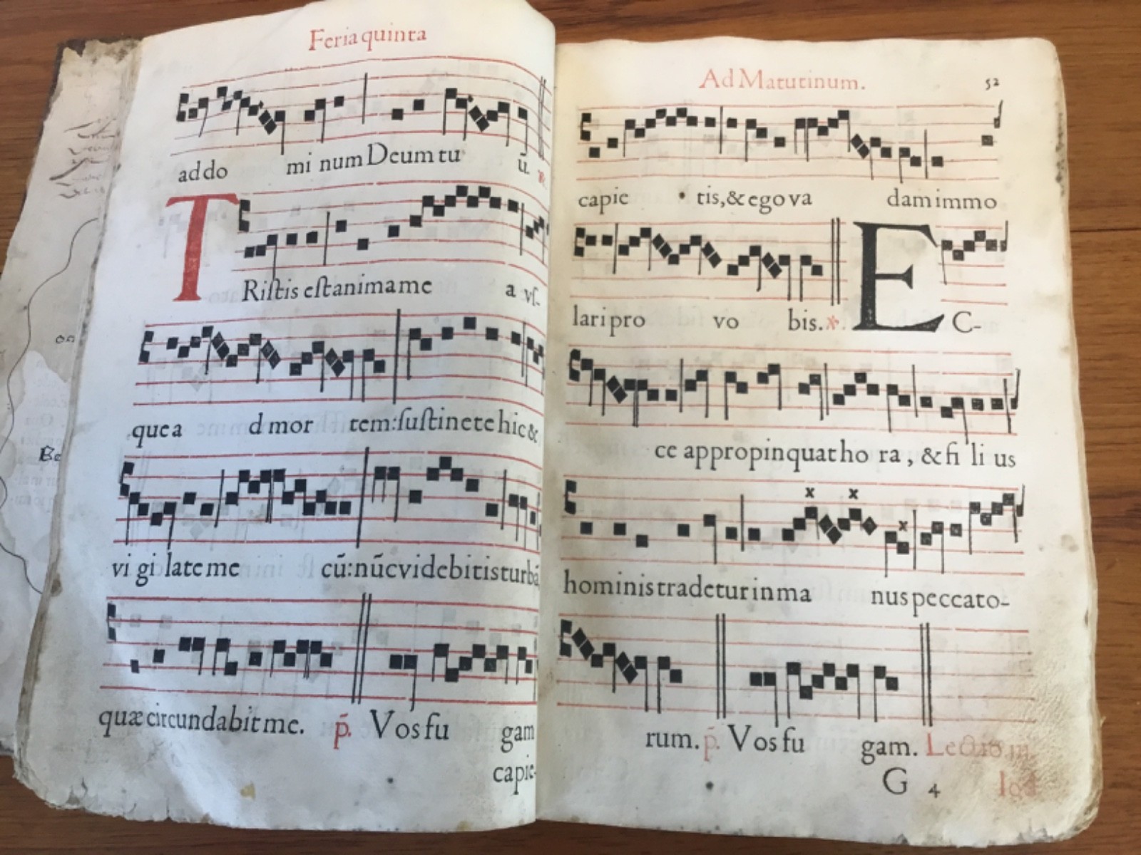 Printed 16th c. ANTIPHONAL – POPE PIUS V – 406 PAGES – CA 1570