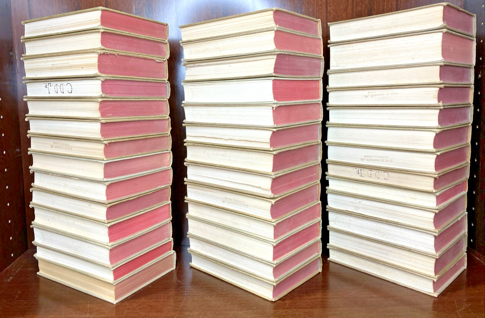 Classics Club Lot Of 40 Book Vintage Classic Literature Set Walter Black Red Top