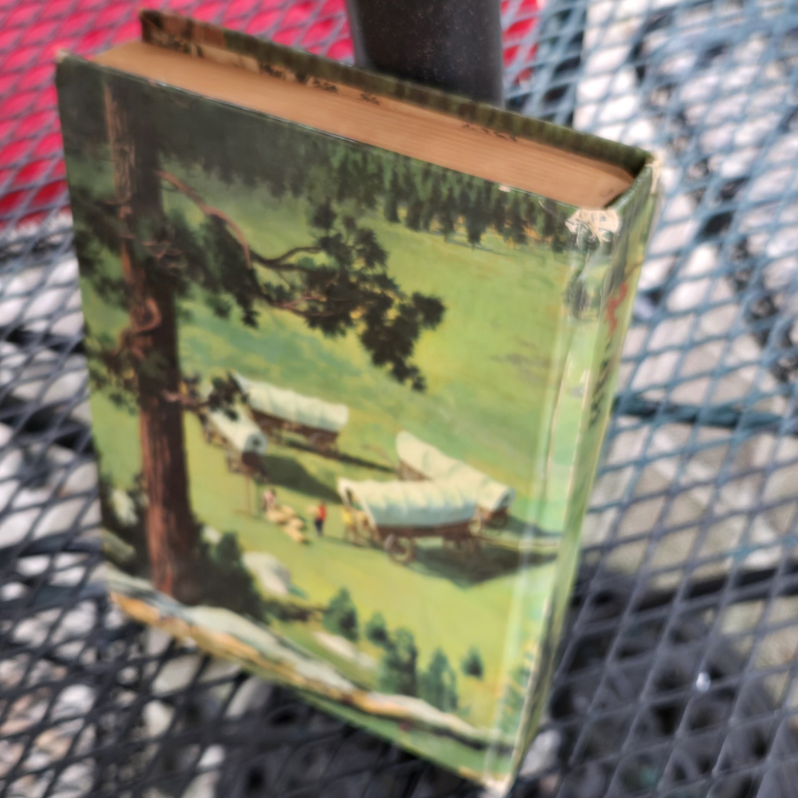 RIN TIN TIN, Ghost Wagon Train © 1958 Whitman Color Illustrated Classic HB Book