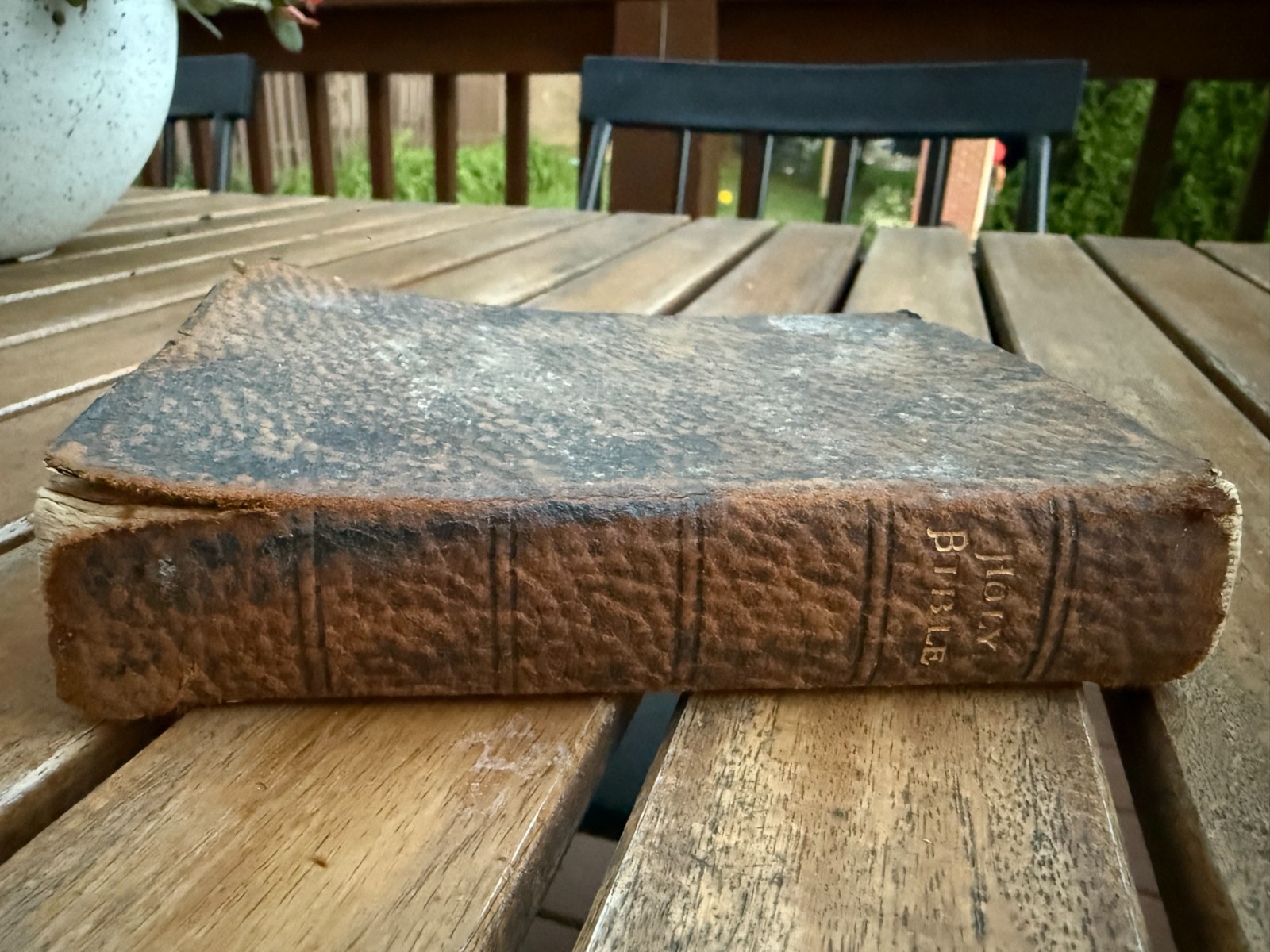 Antique 1890s Oxford University Press Holy Bible Frowde w/ Assyria Color Map