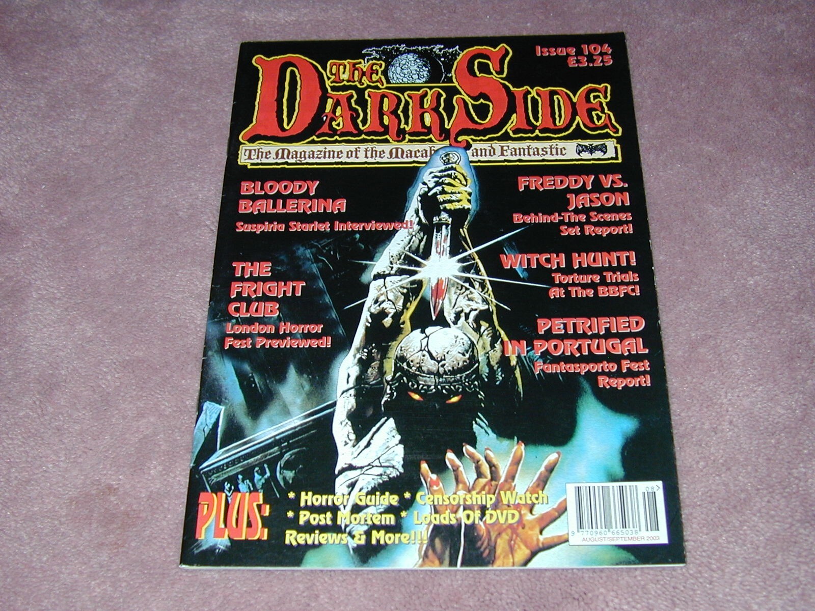 The DARK SIDE magazine # 104, Freddy vs Jason, Suspiria Starlet, Witch, Darkside