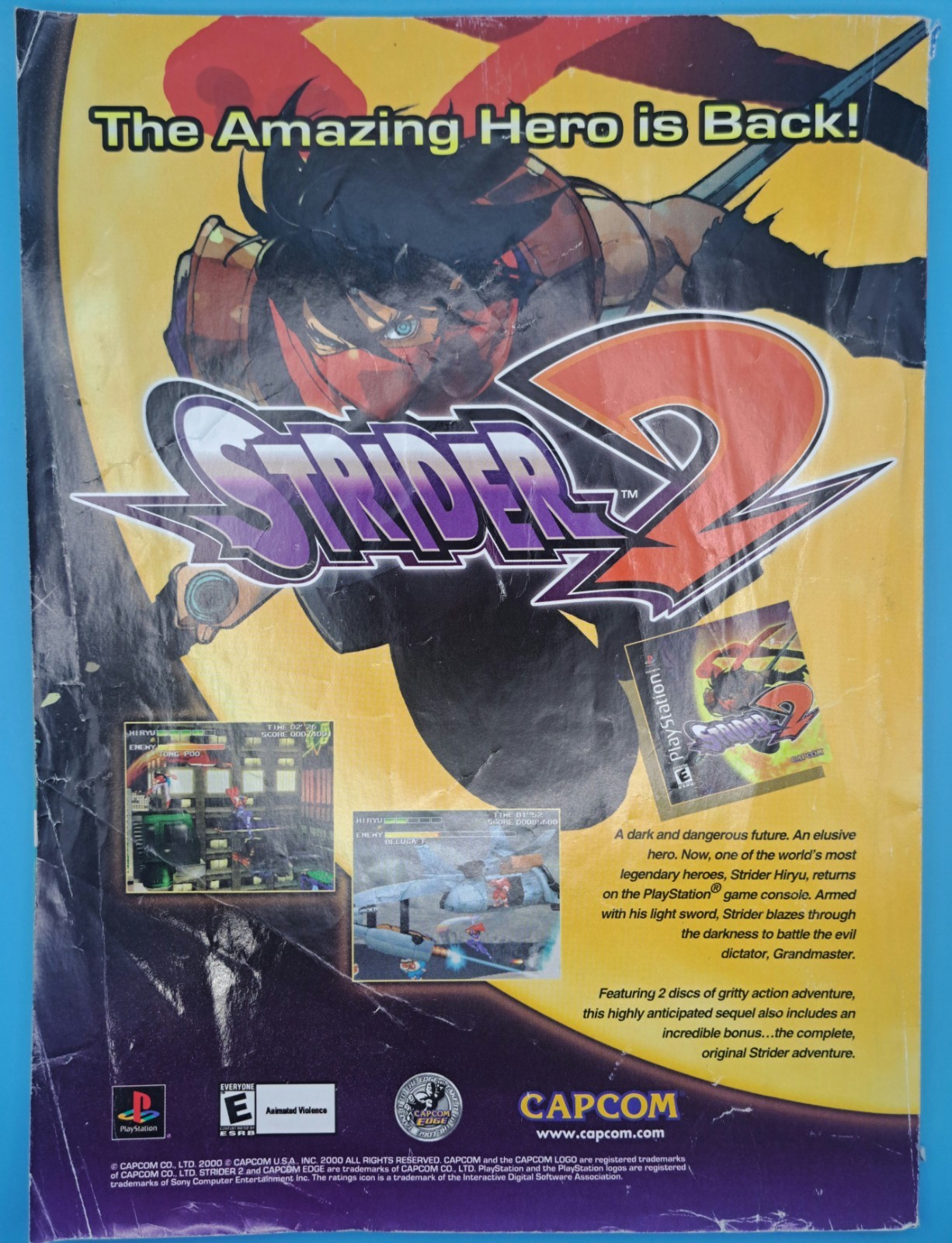 TIPS & TRICKS MAGAZINE MARVEL VS CAPCOM 2 FRONT COVER #66 MVC2 Vintage MVC