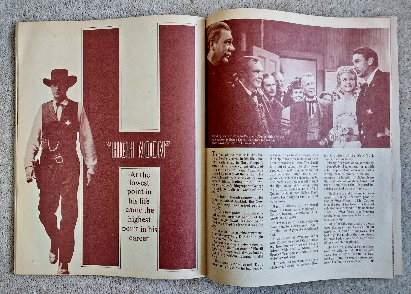Gary Cooper Series Greats #6 (Barven, US, 1972) career retrospective 68pp