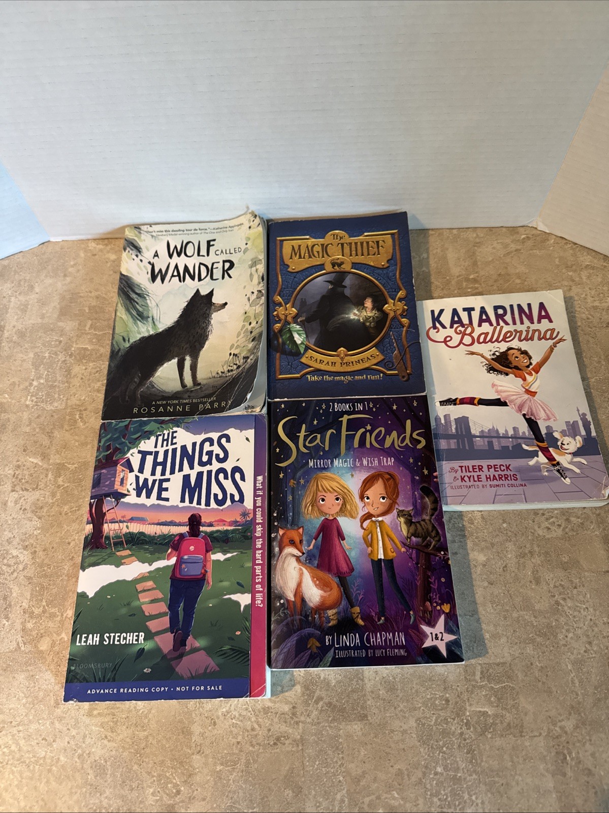 Teen Book Lot Of 5 Magic Thief, Star Friends, Katana Ballerina, Wolf Girl