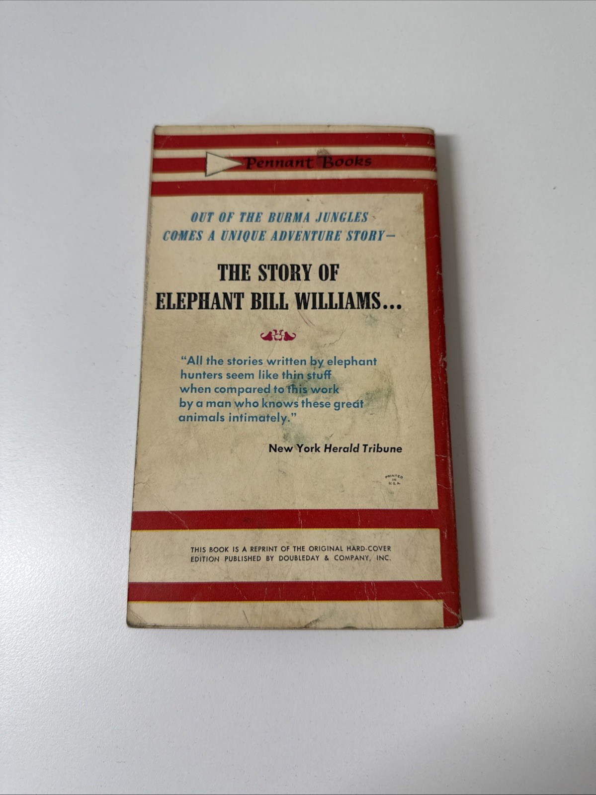 Elephant Bill By J. H. Williams 1954 Pennant 1st Print P36