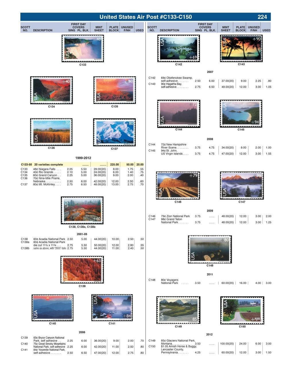 New 2024 US / BNA Postage Stamp Catalog Best Price List USA Collector Guide Book