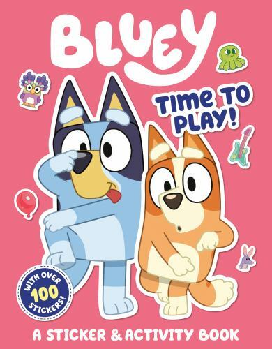 Time to Play!: A Sticker & Activity Book (Bluey) – Paperback – GOOD