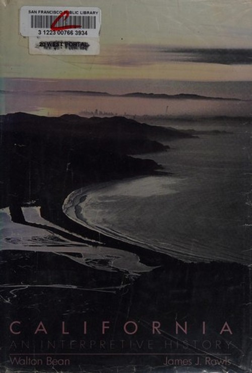 California : An Interpretive History Hardcover James J., Bean, Wa