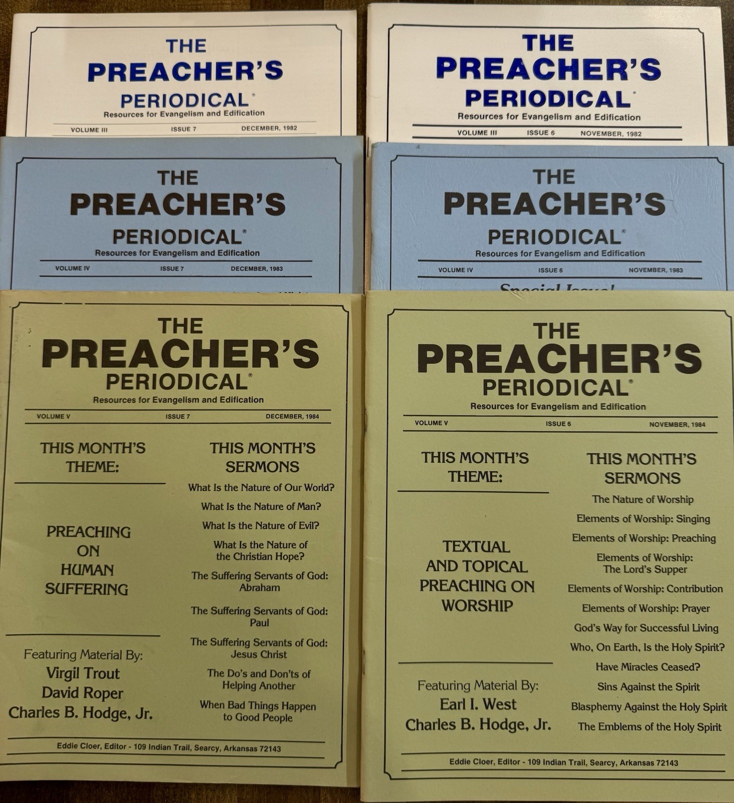 Lot of 41 THE PREACHER’S PERIODICAL LAYTON CLOER ~ Church of Christ PLUS 6 EXTRA