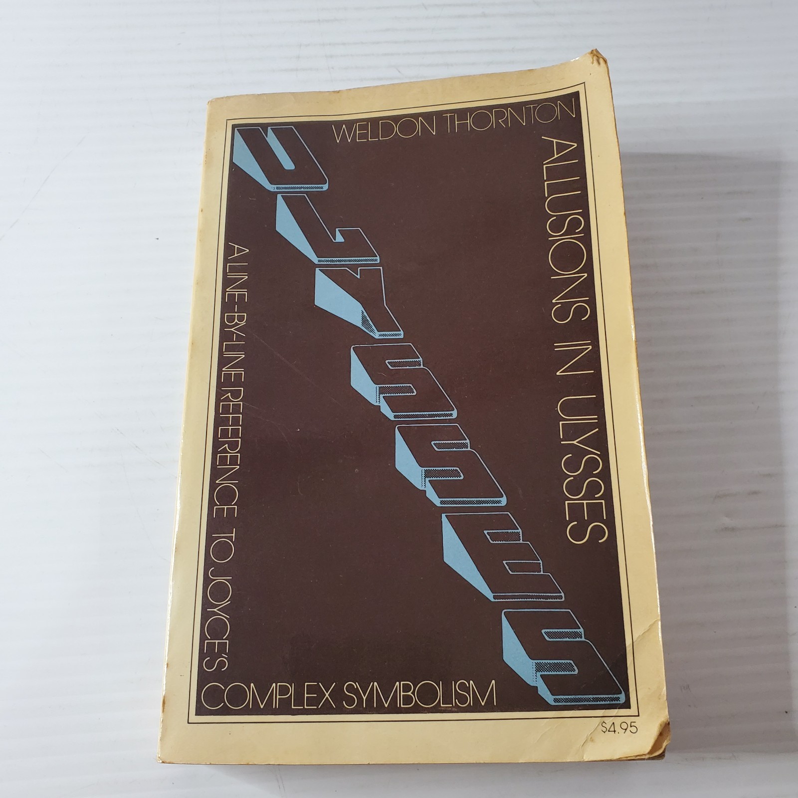 Allusions In Ulysses By Weldon Thornton Vintage Paperback Touchstone 1973