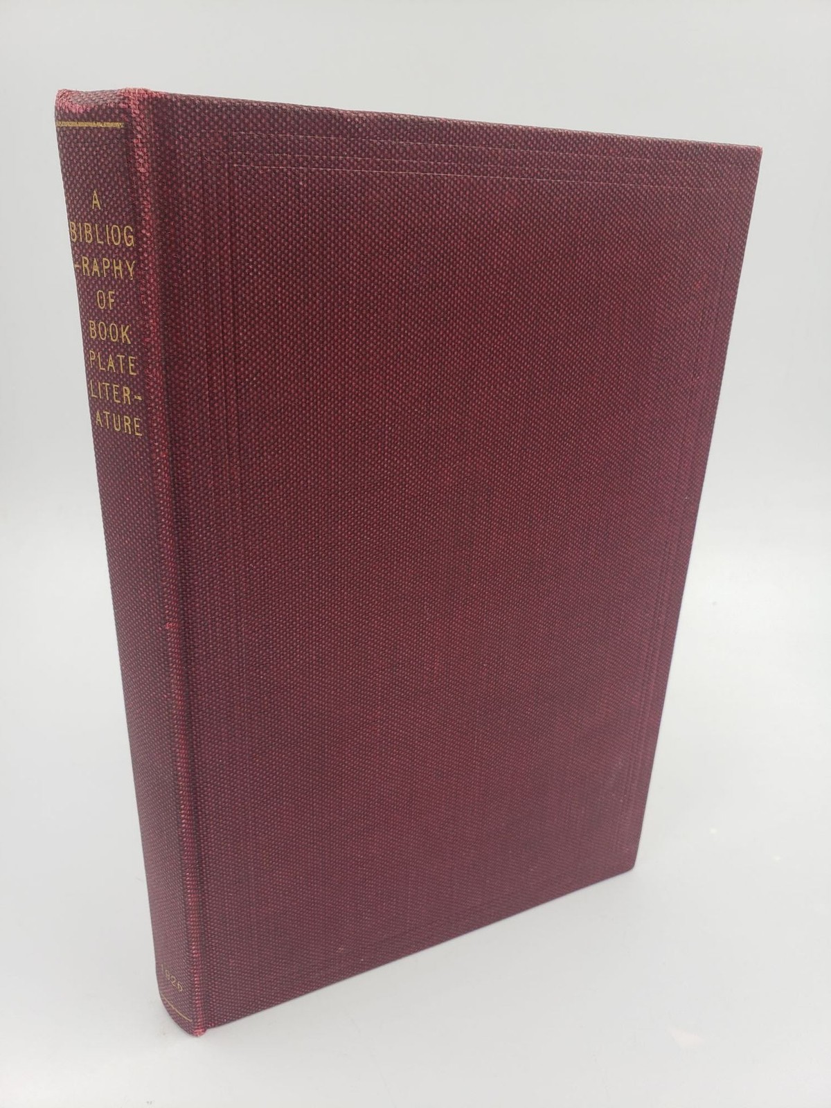 George W Fuller / A Bibliography of Bookplate Literature Signed 1st Edition 1926