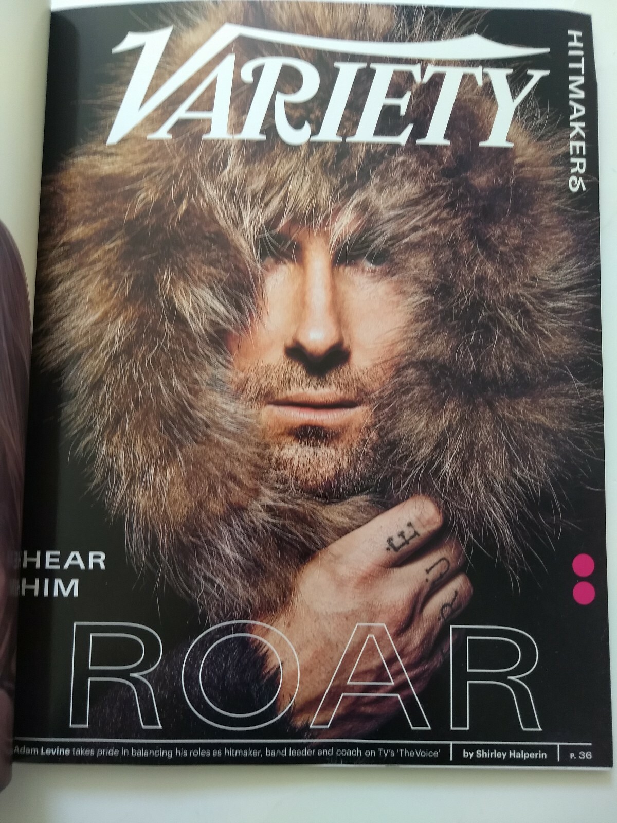 VARIETY Magazine Adam Levine Dua Lipa Free Shipping!