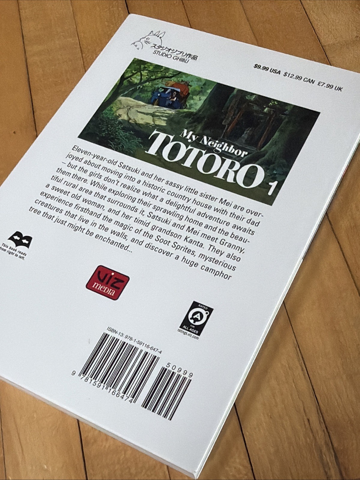 My Neighbor Totoro Vol 1 of 4 Hayao Miyazaki Studio Ghibli Manga English PB