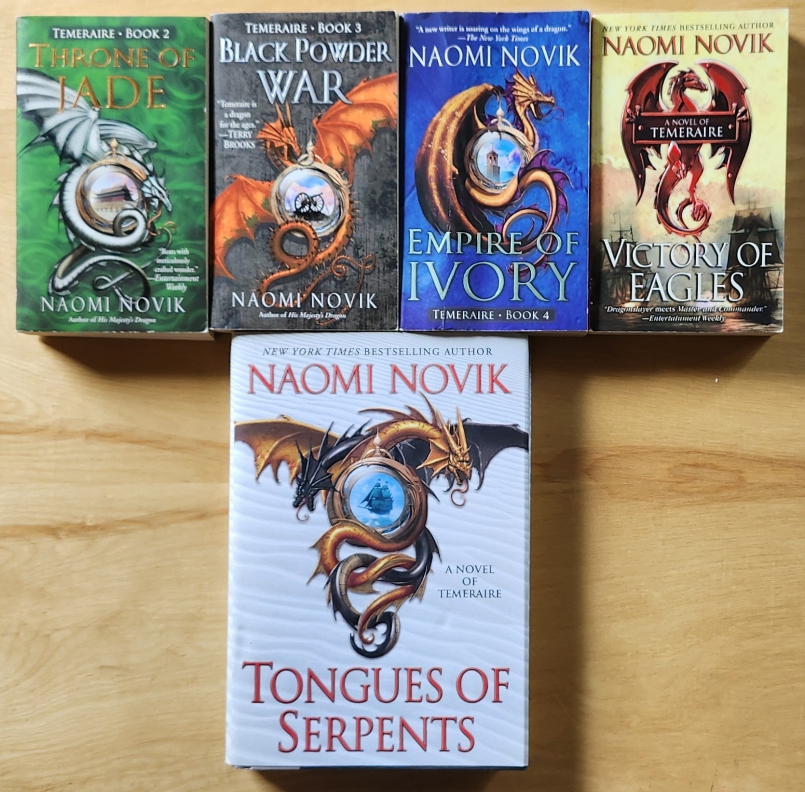 TEMERAIRE: 5 Book Lot (2-6) By Naomi Novik