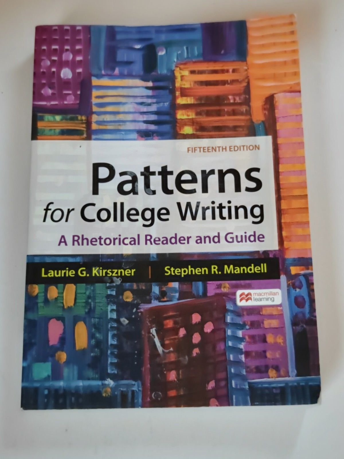 *Water Damage* Patterns for College Writing: A Rhetorical Reader and Guide 15th