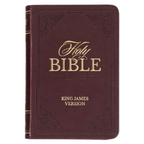 KJV Holy Bible, Mini Pocket Size, Faux Leather Red Letter Editio (Leather Bound)