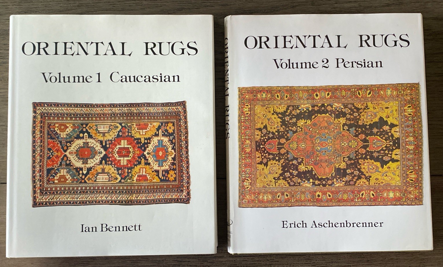 ORIENTAL RUGS VOLUMES 1 and 2 Caucasian / Persian Hardcover 1981