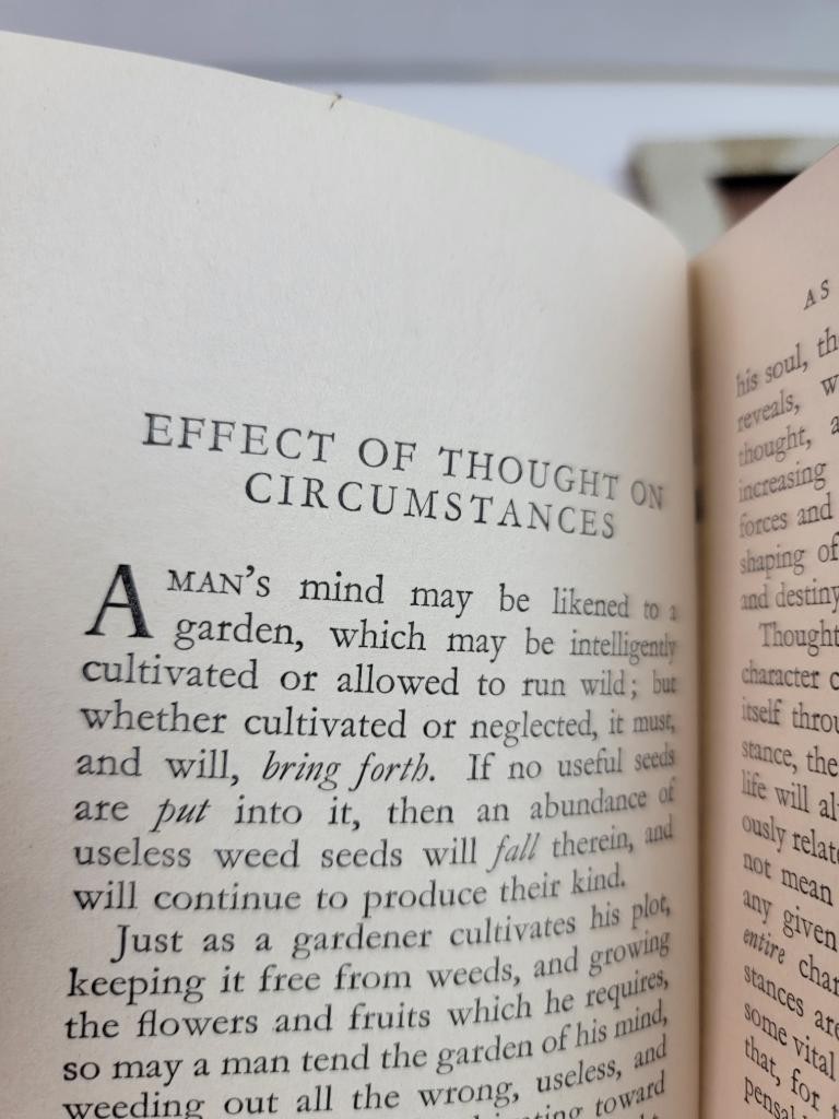 As A Man Thinketh James Allen Vintage Collins Greetings Books Hardcover Slipcase