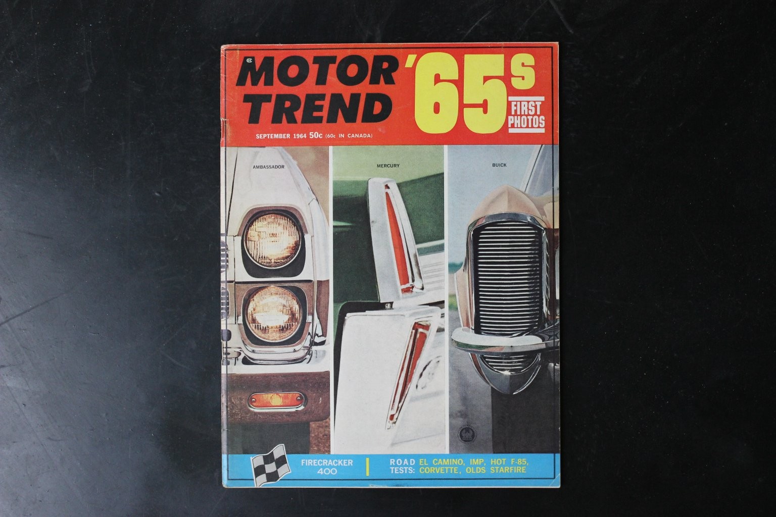 Motor Trend September 1964 ’65 First Photos Ambassador Mercury Buick Magazine
