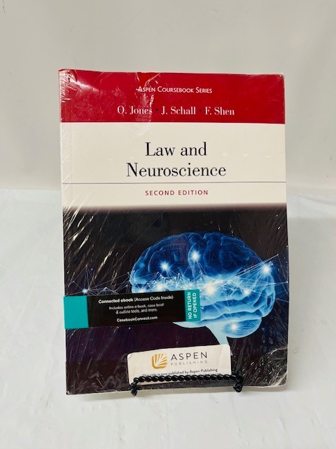 Law and Neuroscience Second Edition w/ Connected ebook- NEW/SEALED