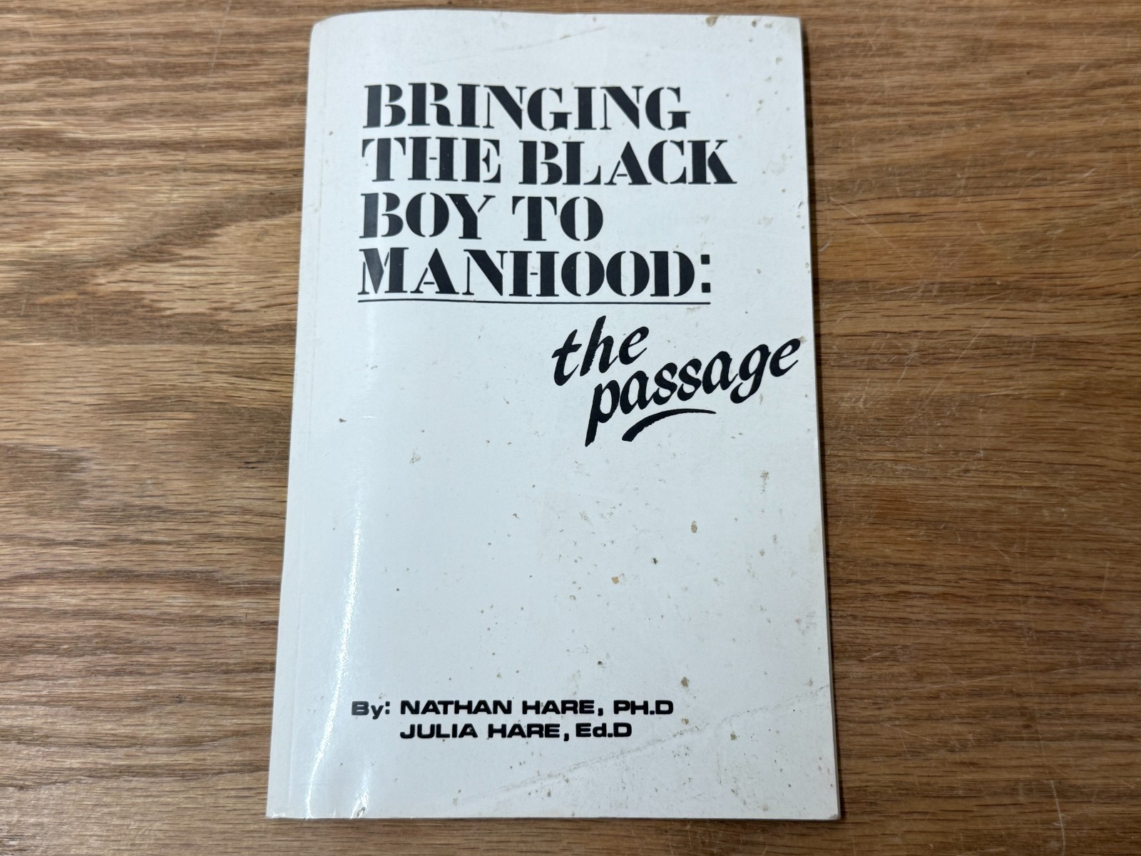 Bringing the Black Boy to Manhood: The Passage Nathan Hare Julia Hare (PB, 1985)