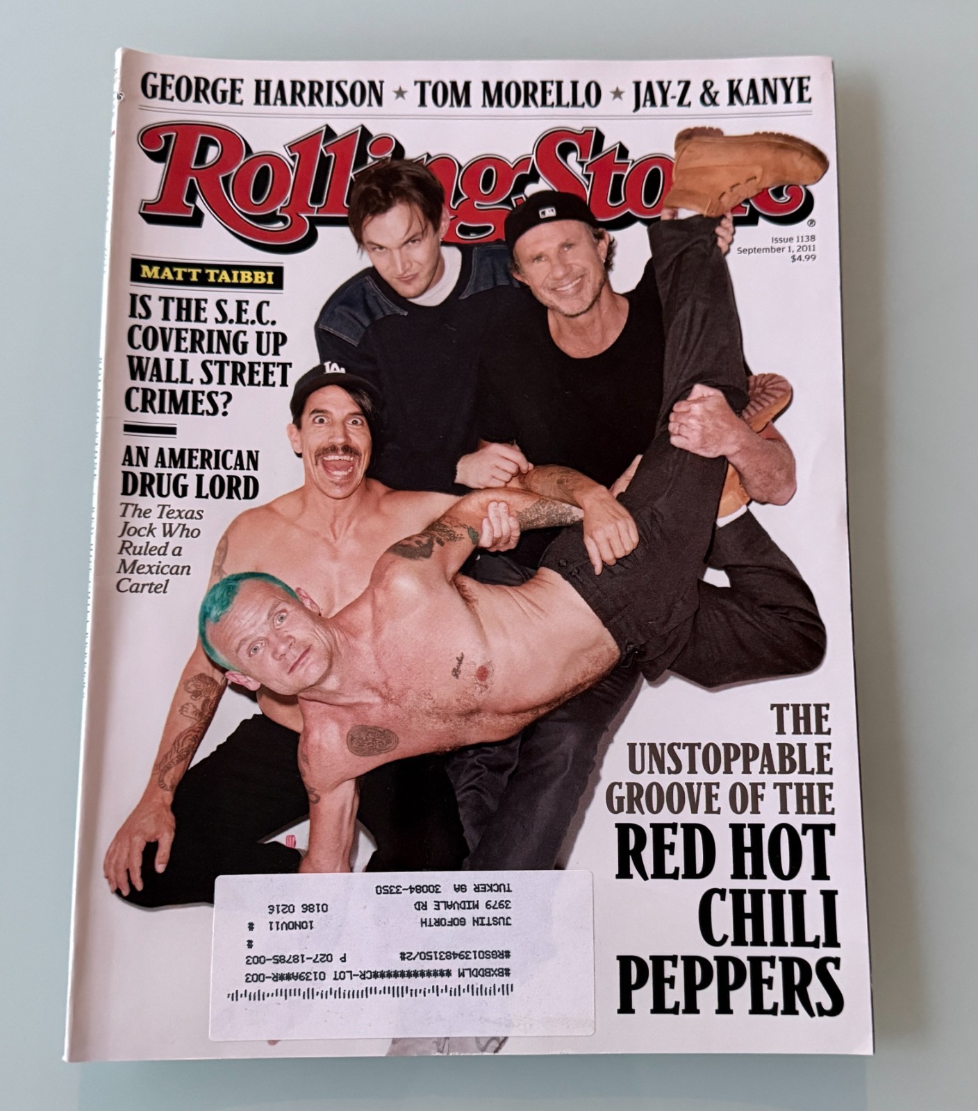 ROLLING STONE- Red Hot Chilli Peppers- Issue # 1138 September 1st 2011