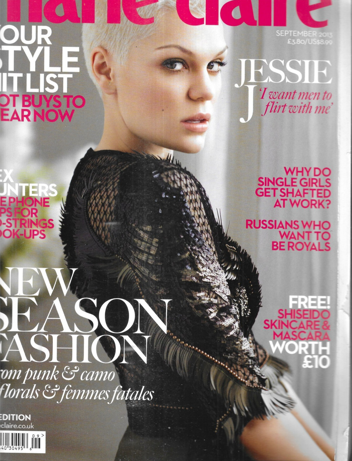 Marie Claire Magazine Jessie J Women’s Fashion Shoes Beauty and Makeup 2013