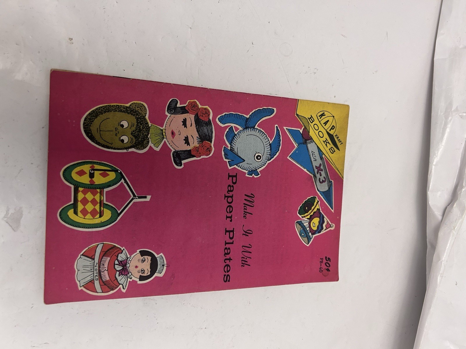Vtg Kap Kraft Books Make it With Paper Plates 1966 Graff Pub