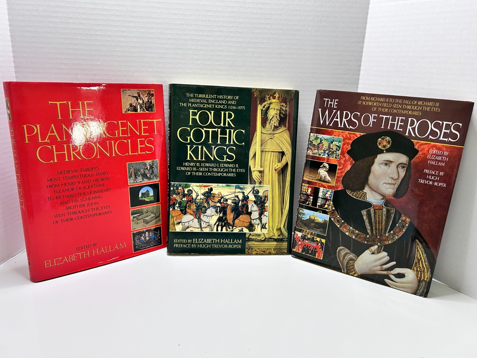 Lot of 3 Coffee Table Books – English / British History -Wars of The Roses Decor