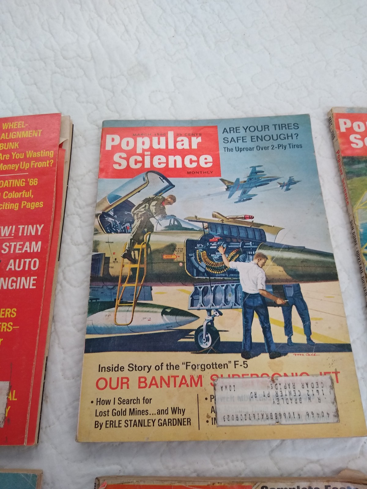 Vintage Popular Science Magazines 1966 Lot of 6 Feb March May July Oct Dec