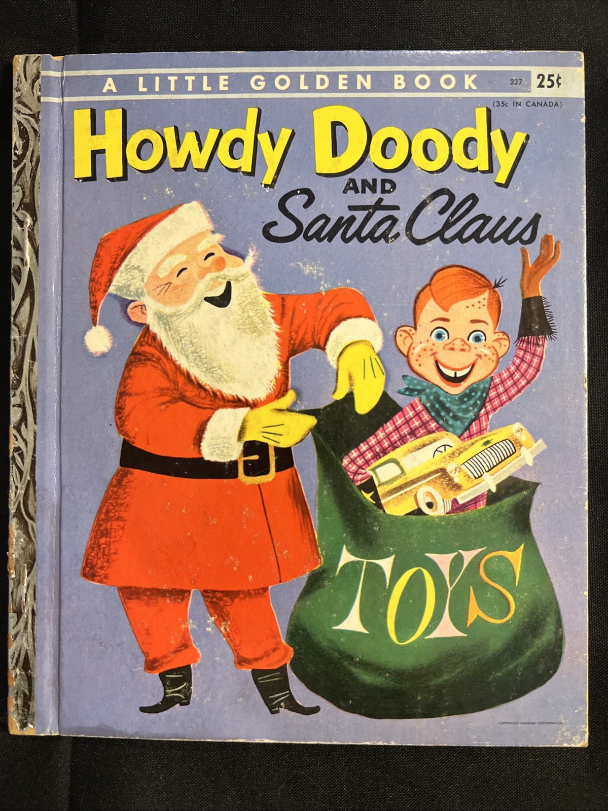 Vintage A Little Golden Book Howdy Doody And Santa Claus .25 237 1955 #3901