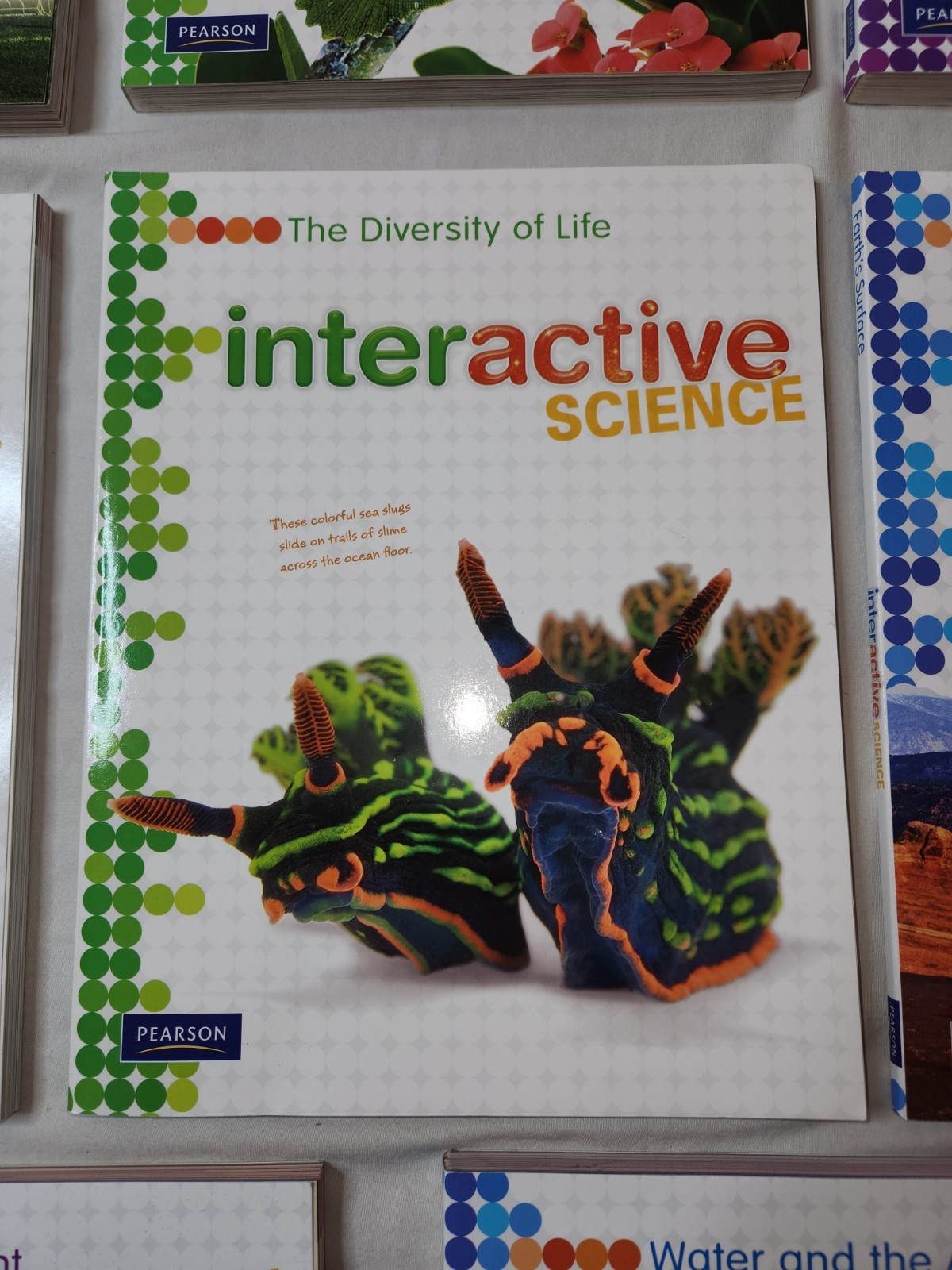 Lot 8 Pearson Interactive Science Middle School Worktexts Workbook Set New