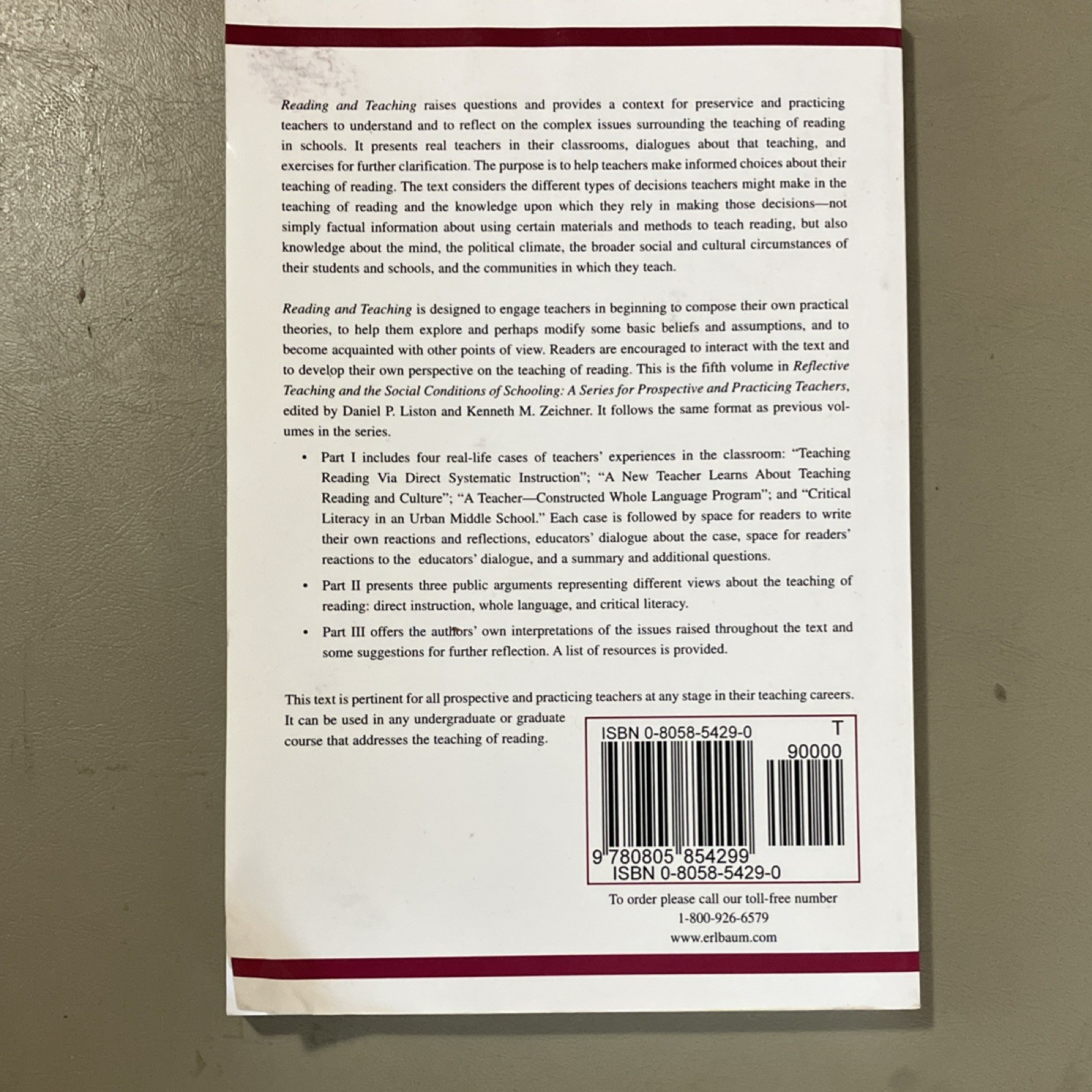Reading and Teaching Meyer & Manning, Paperback, Lawrence Erlbaum, 2007