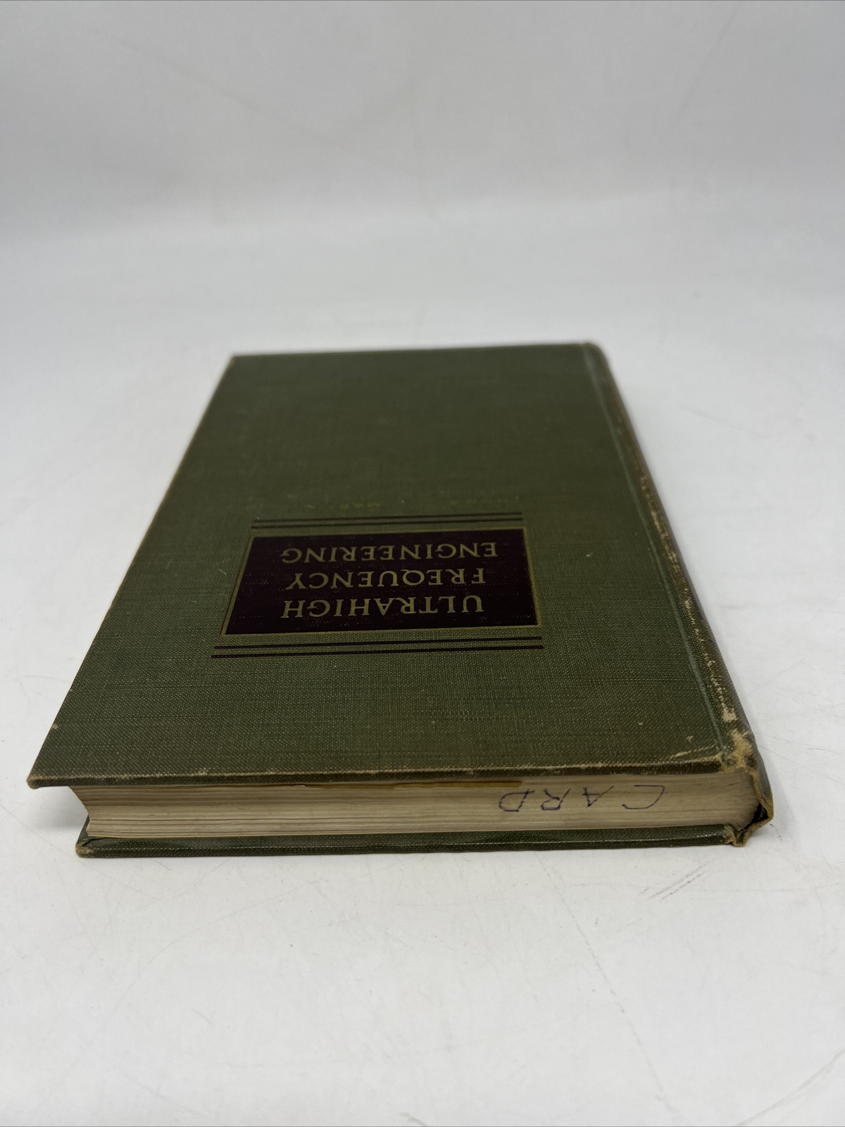 Ultrahigh Frequency Engineering By Thomas Martin JR Electrical Engineering 50s