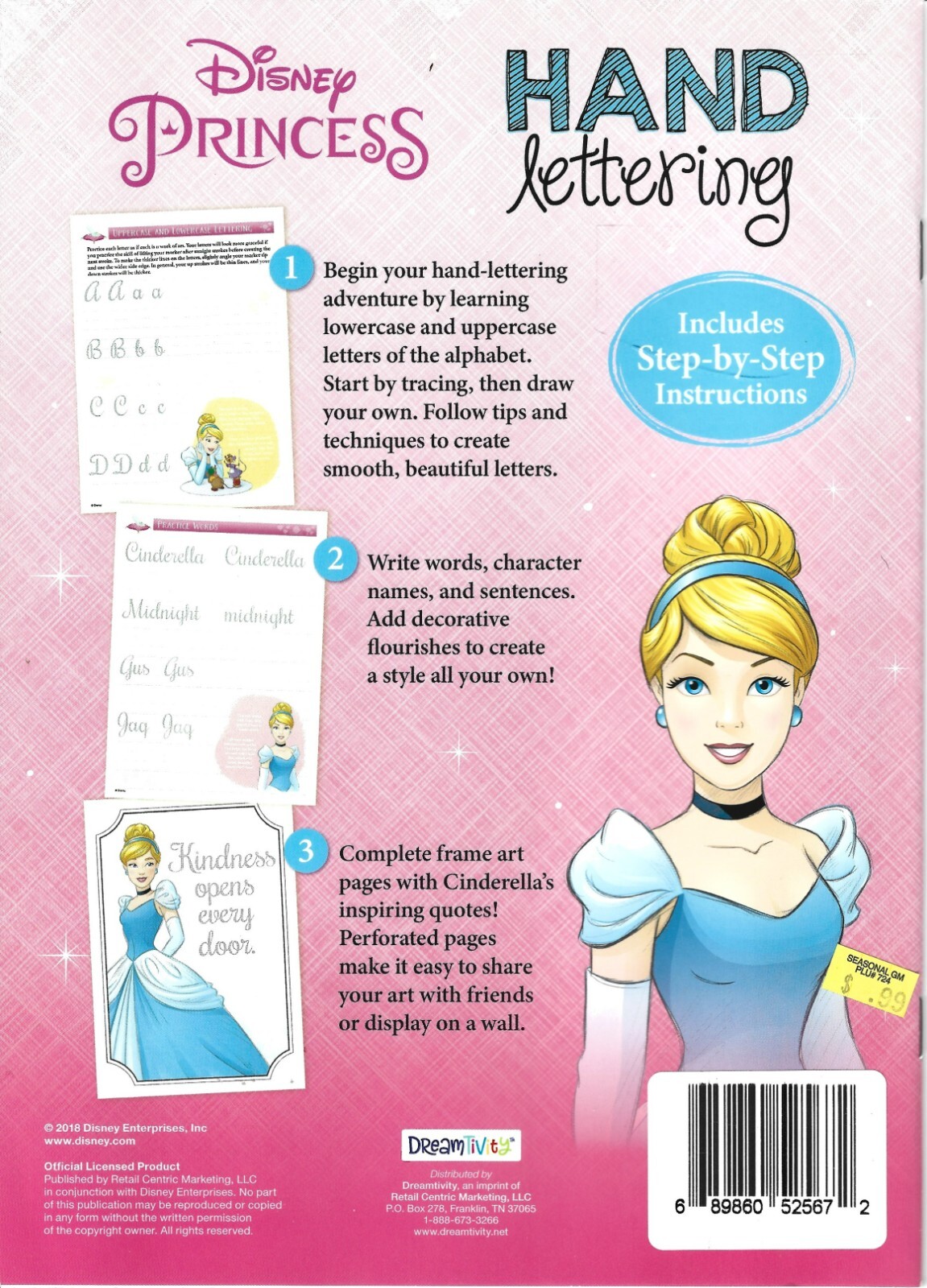 Princess Cinderella Dreamtivity Activity Book by Disney