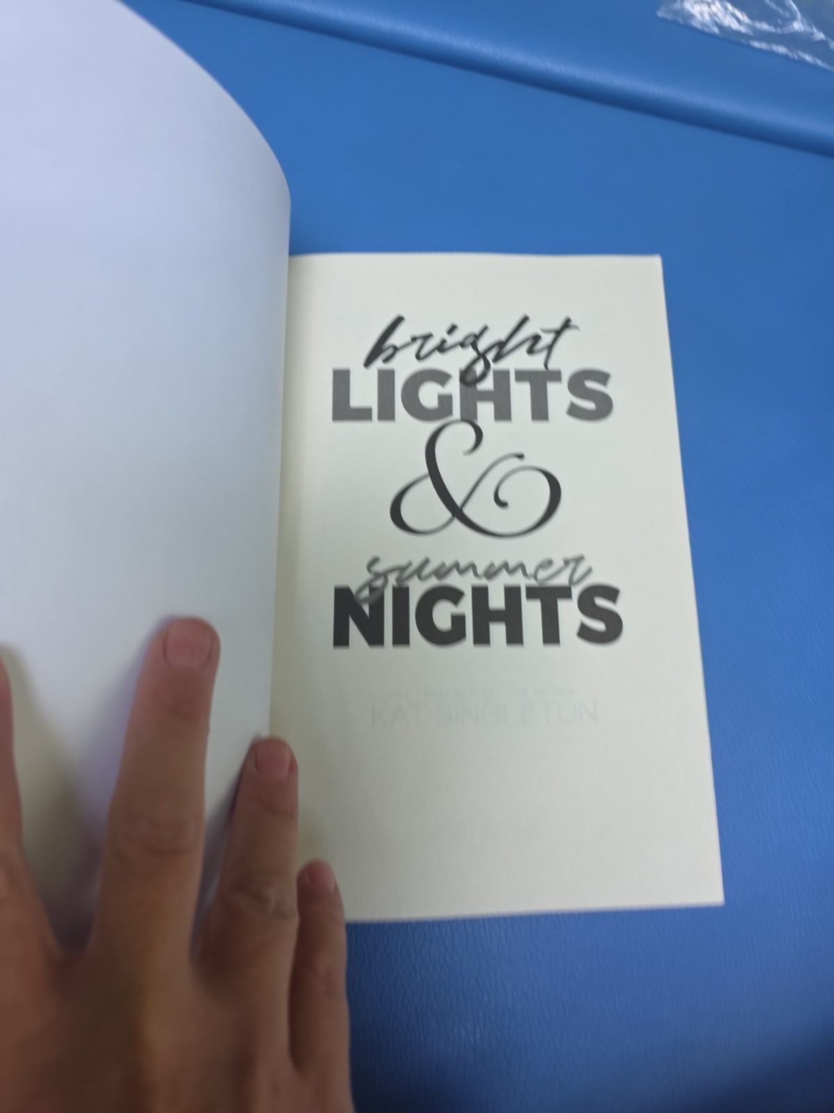 Bright Lights & Summer Nights by Kat Singleton-paperback New 1st Ed – Romance