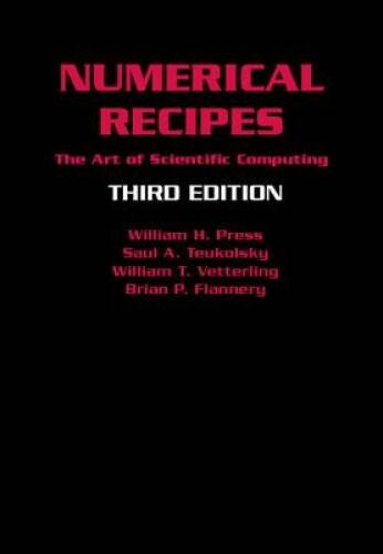 Numerical Recipes 3rd Edition: The Art of Scientific Computing – VERY GOOD