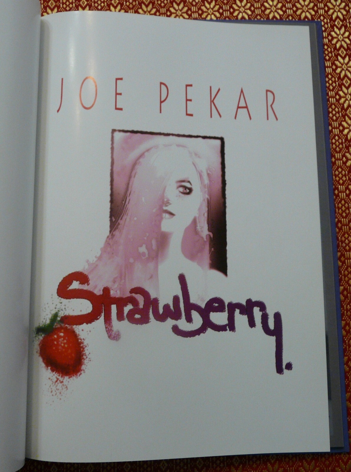 SIGNED Strawberry Joe Pekar Brandstudio Press HC 2007 Art Illustration