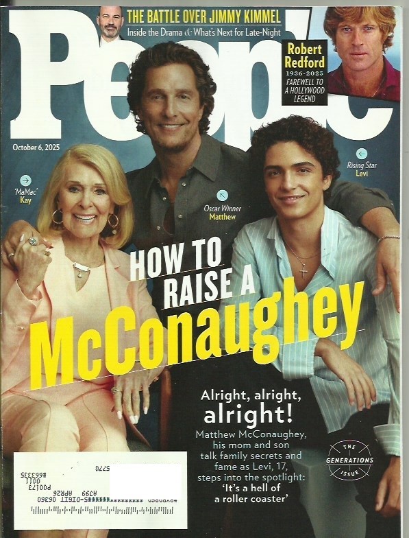 People Magazine October 6, 2025 — Matthew McConaughey: Alright, Alright, Alright