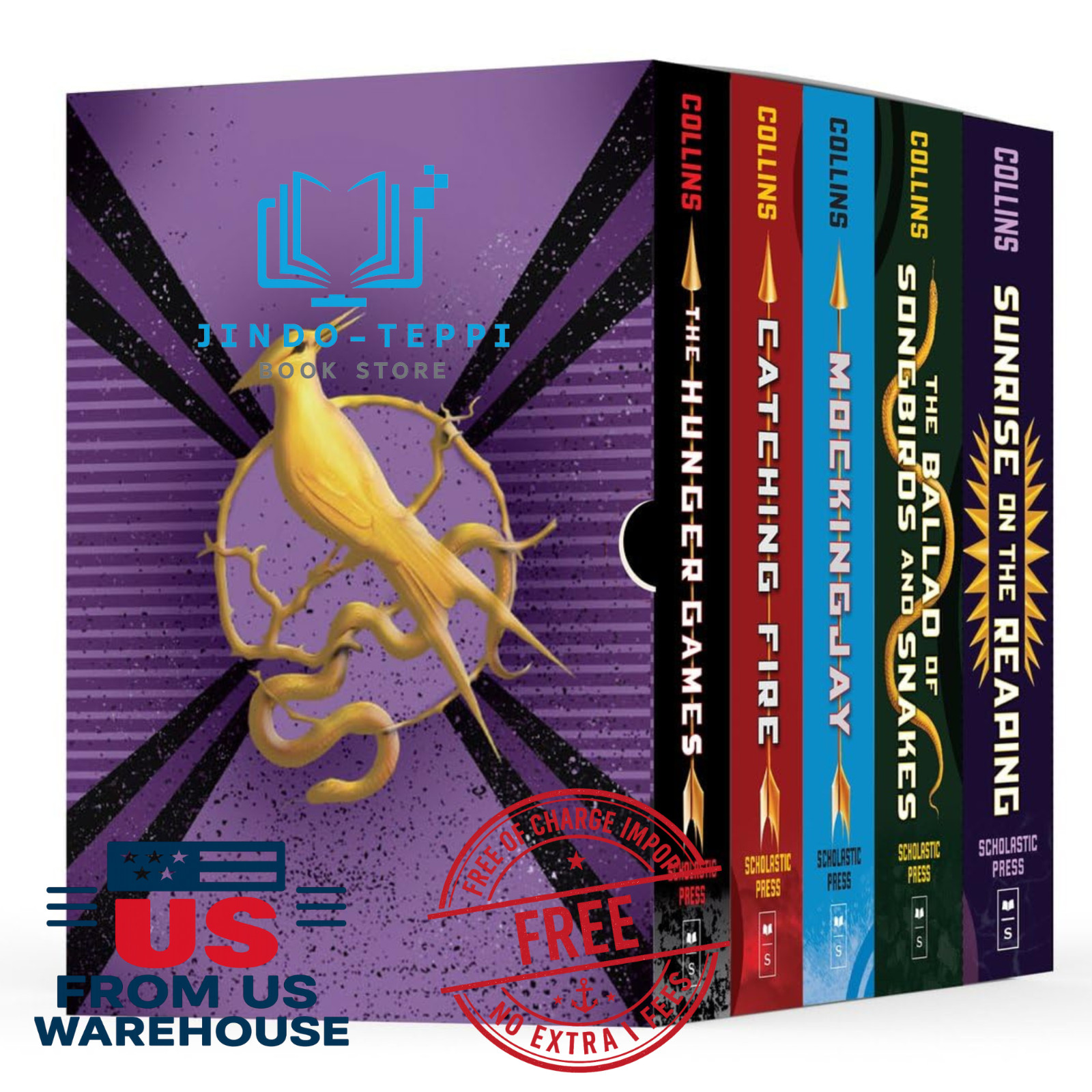 Hunger Games 5 Book Hardcover Box Set Suzanne Collins Complete Series
