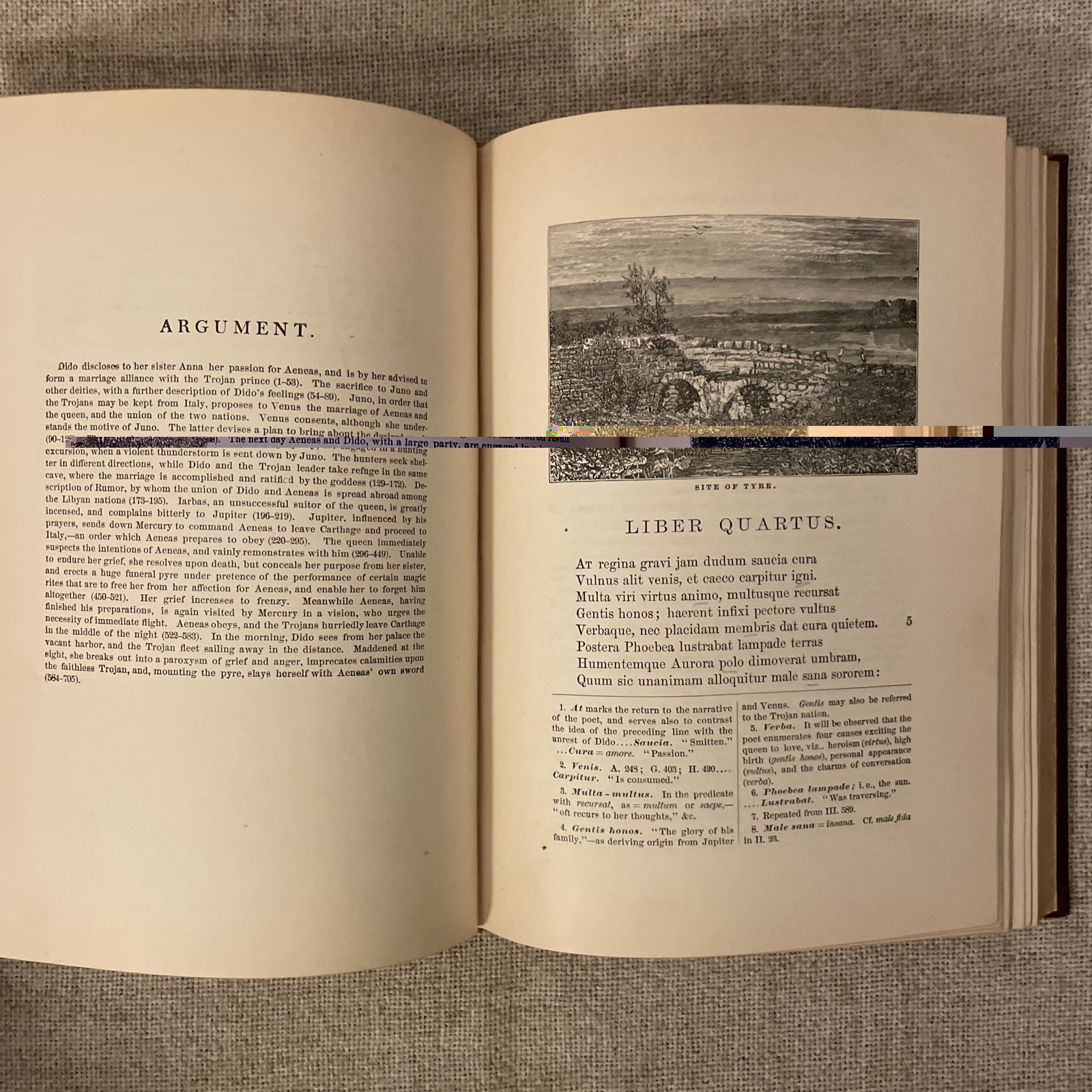 Virgil’s Aeneid With Explanatory Notes, Lexicon And Map By Edward Seating 1897