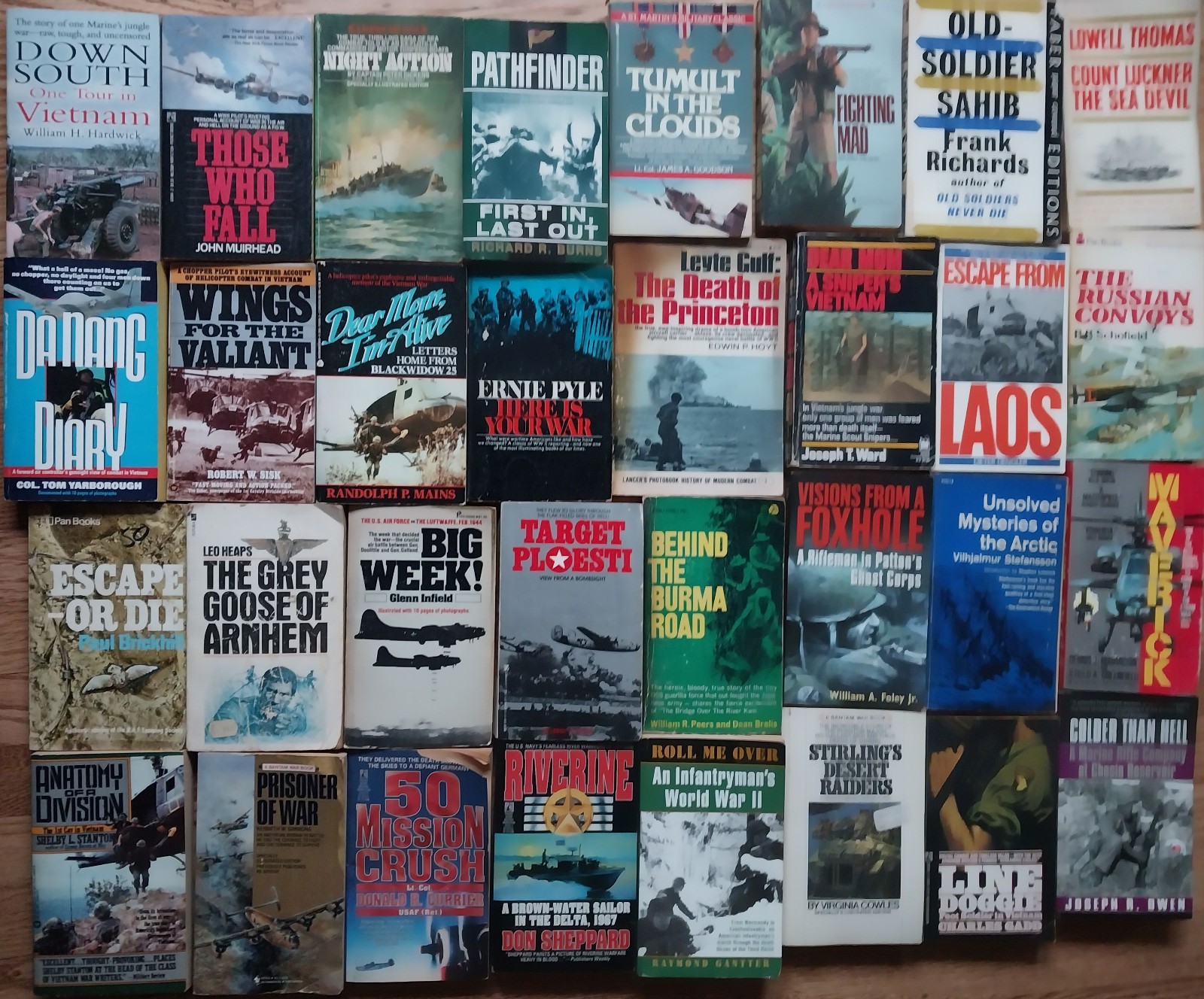 Lot of 32 Military History Paperback Books